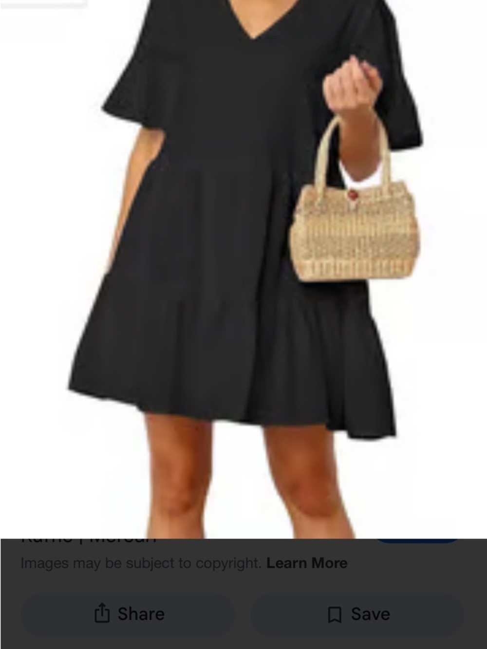 Classic Black V-Neck Tiered Midi Dress - Women's 100% Linen